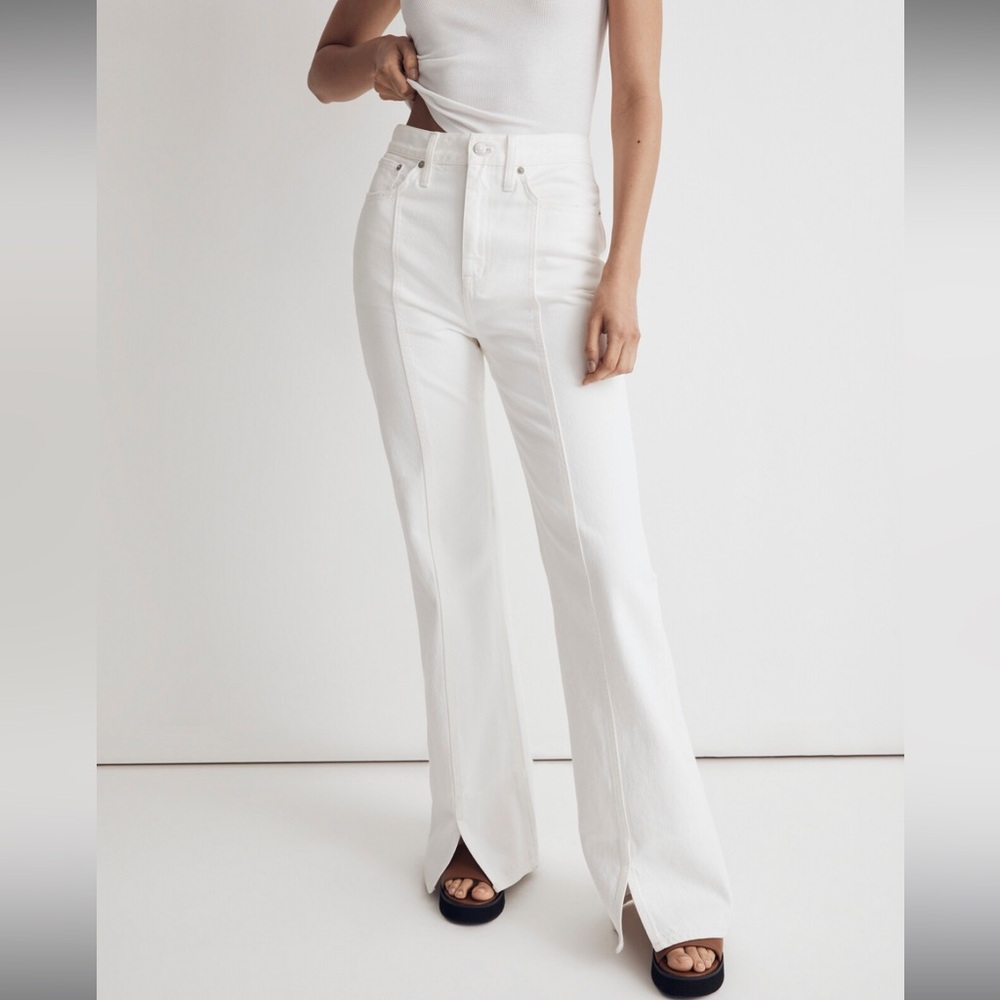 Madewell Women's White Flare & Wide Leg Jeans